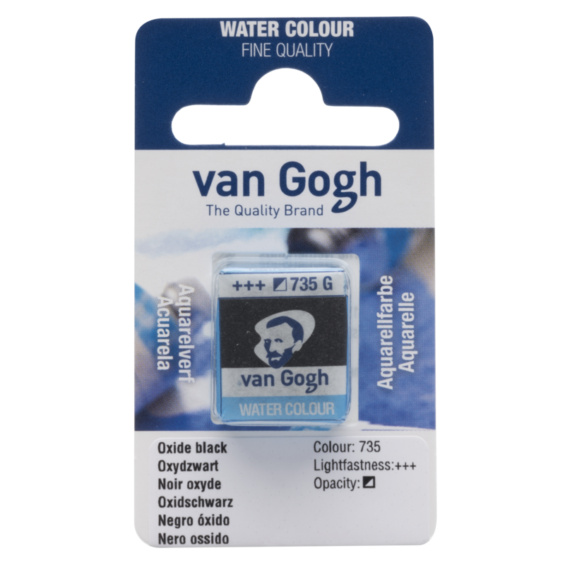 VAN GOGH Peinture aquarelle Godet Noir Oxyde 735