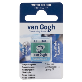 VAN GOGH Peinture aquarelle Godet Vert Turquoise 661