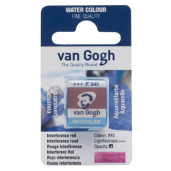 VAN GOGH Peinture aquarelle Godet Rouge Interférence 845