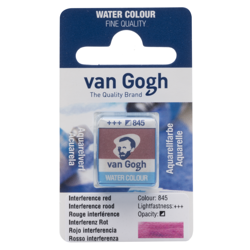 VAN GOGH Peinture aquarelle Godet Rouge Interférence 845