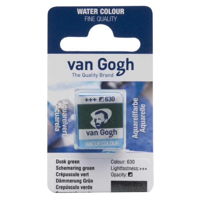 VAN GOGH Peinture aquarelle Godet Crépuscule Vert 630