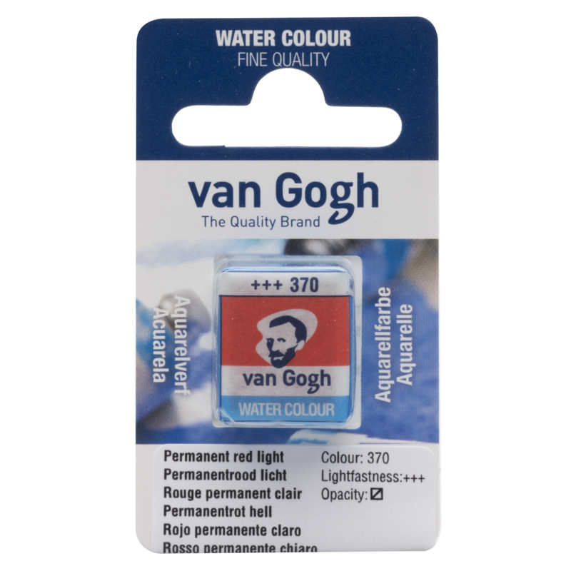 VAN GOGH Peinture aquarelle Godet Rouge Permanent Clair 370