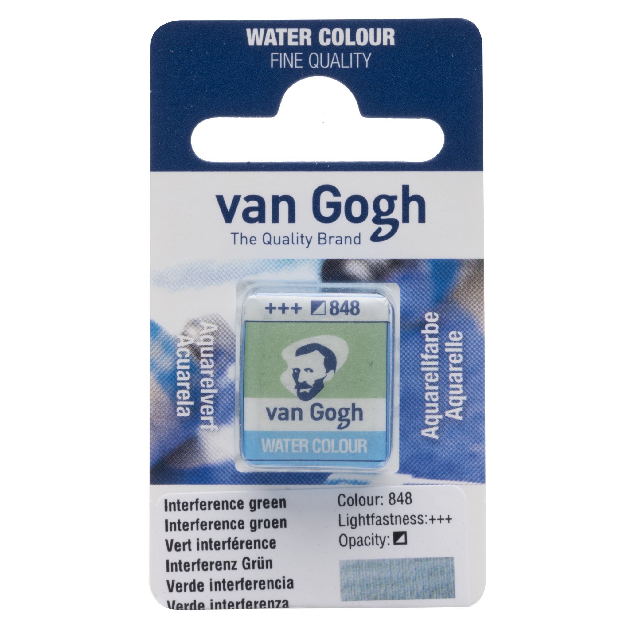 VAN GOGH Peinture aquarelle Godet Vert Interférence 848