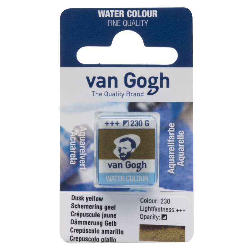 VAN GOGH Peinture aquarelle Godet Crépuscule Jaune 230