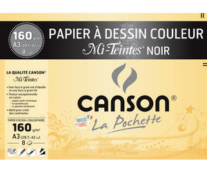 CANSON® Papier Mi-Teintes Pochette A3