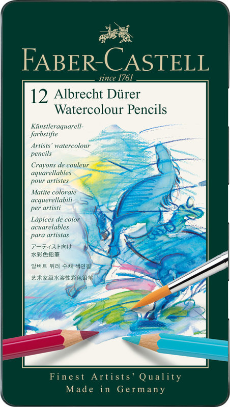 FABER CASTELL Crayons Couleur A. Dürer Boîte Métal 12X