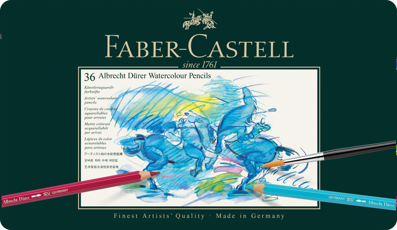 FABER CASTELL Crayons couleur A. Dürer boîte métal 36x