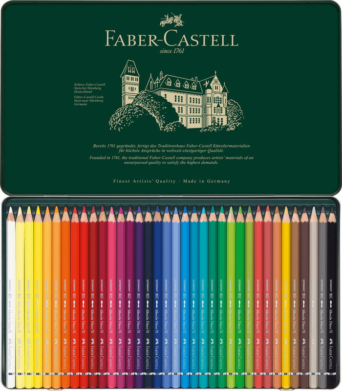 FABER CASTELL Crayons couleur A. Dürer boîte métal x36