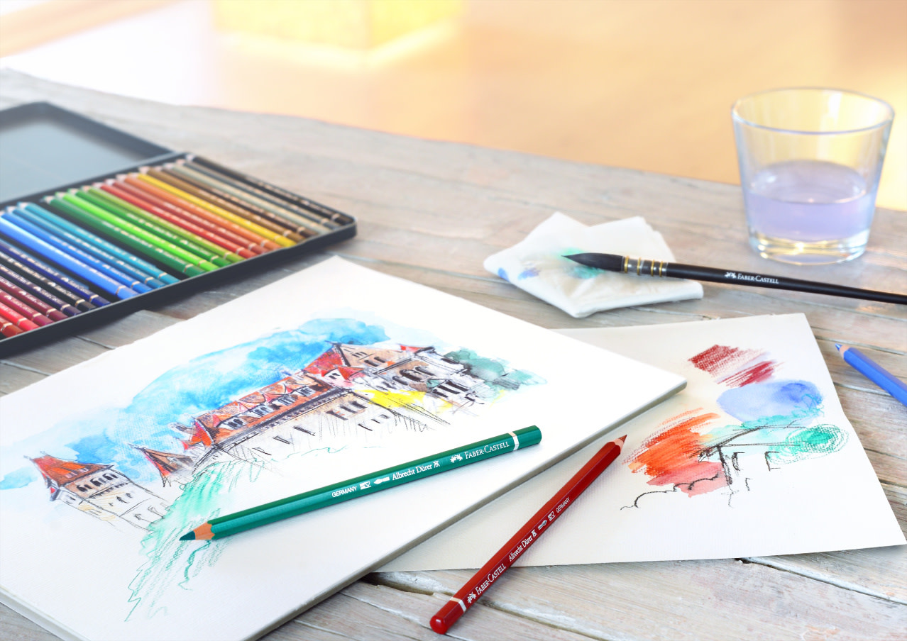 FABER CASTELL Crayons couleur A. Dürer boîte métal 36x