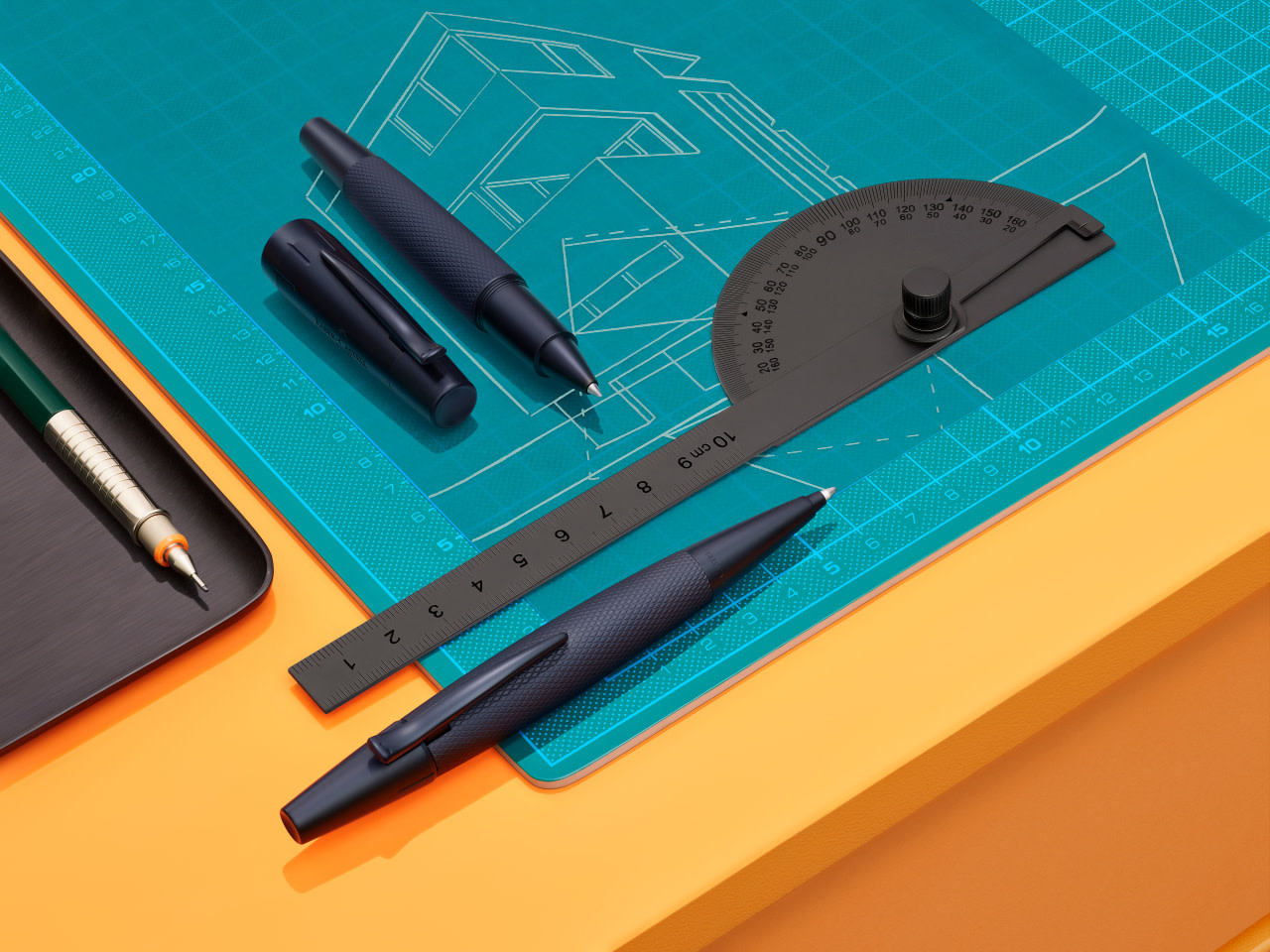 FABER CASTELL Stylo-bille e-motion pure Black