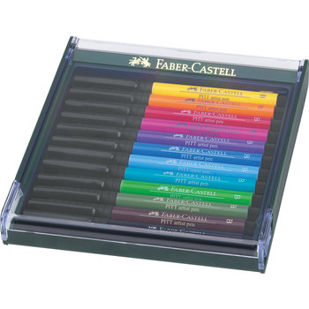 FABER CASTELL Box Pitt Artist Pen B Bright 12X