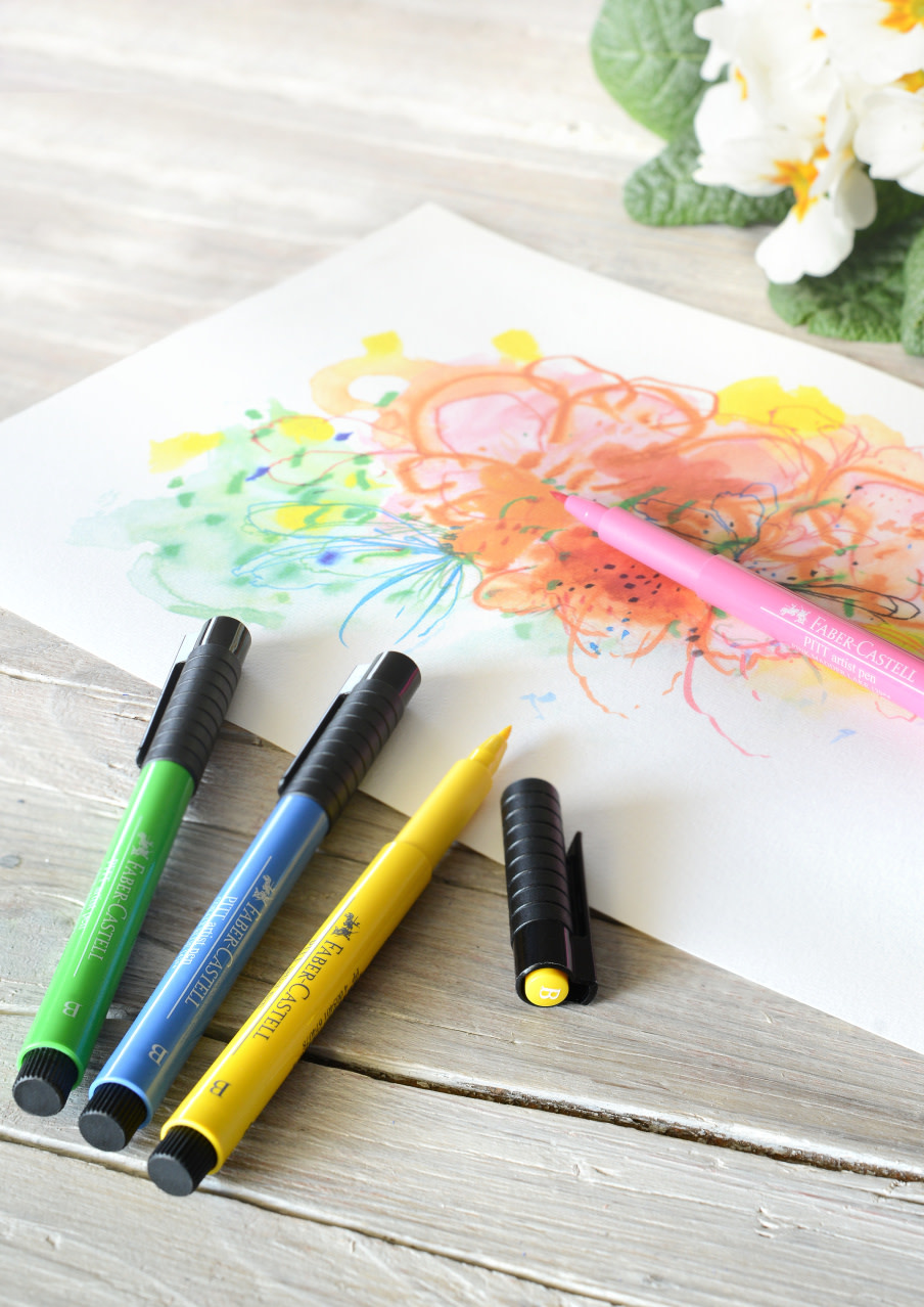 FABER CASTELL Box Pitt Artist Pen B bright 12x