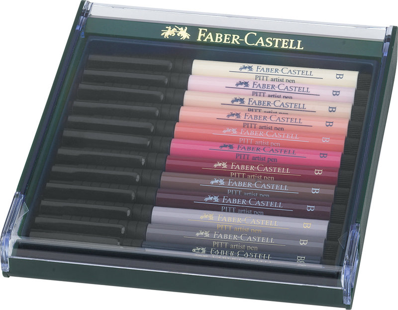 FABER CASTELL Box Pitt Artist Pen B  Coul. Chair 12X