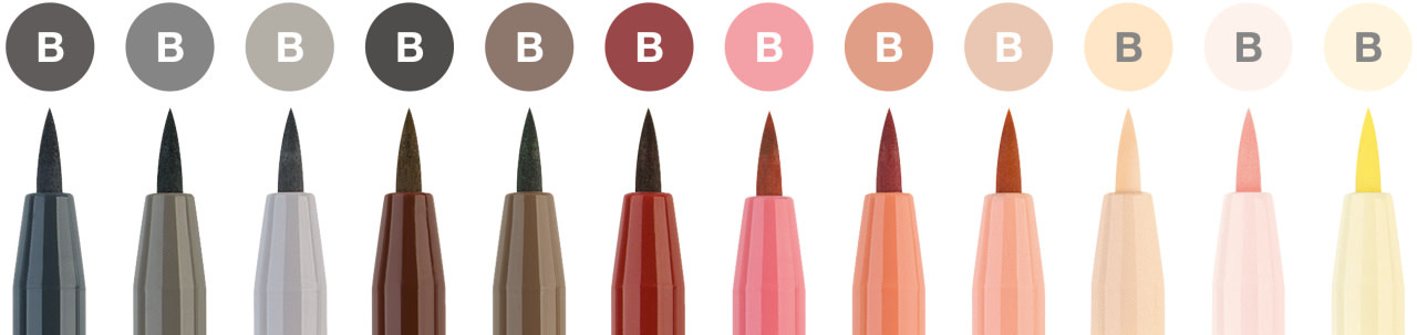 FABER CASTELL Box Pitt Artist Pen B  coul. chair 12x