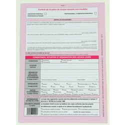 WEBER DIFFUSION Kit contrat de location non meublé