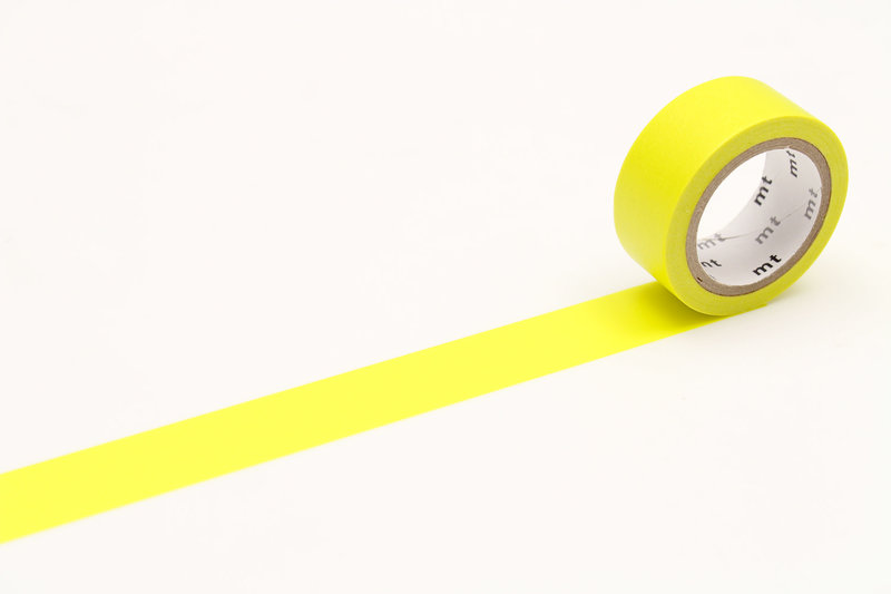 MT MASKING TAPE MT EXTRA-FLUO luminescent jaune / yellow - 1,5cm x 5m