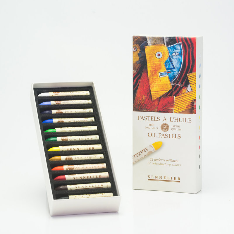 SENNELIER Boîte carton Pastel Huile Initiation 12 Pastels