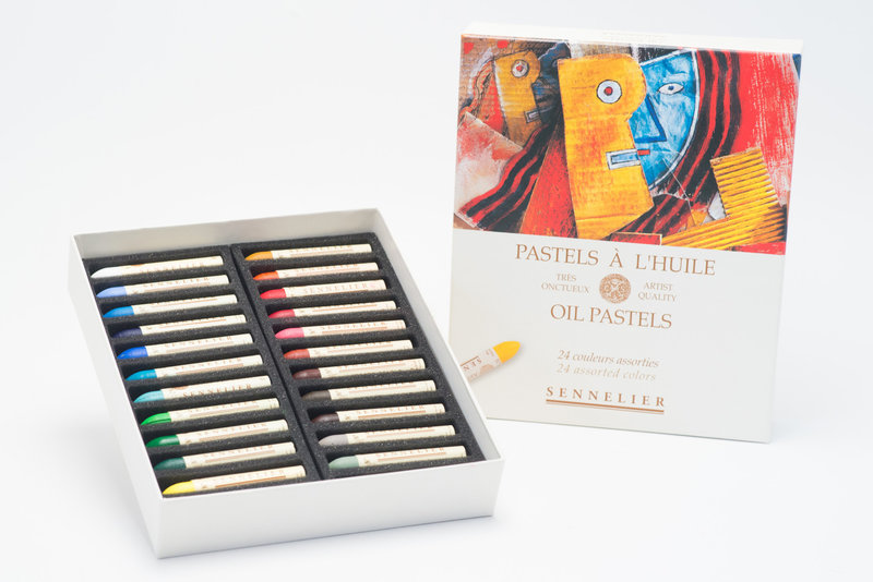 SENNELIER Boîte carton Pastel Huile Universel 24 Pastels