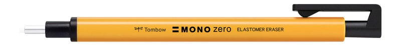 TOMBOW Stylo Gomme Mono Zéro, Rechargeable, Pointe Ronde Diamètre 2,3 Mm, Neon Orange