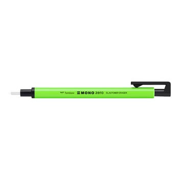 TOMBOW EH-KUR63 Eraser pen MONO zero, refillable, round tip diameter 2.3 mm, neon green