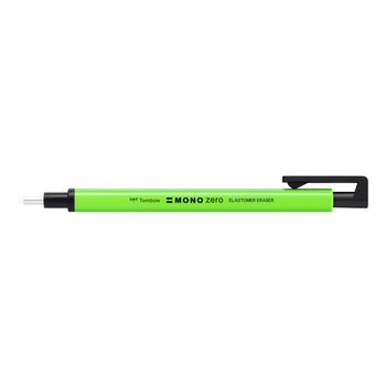 TOMBOW Stylo Gomme Mono Zéro, Rechargeable, Pointe Ronde Diamètre 2,3 Mm, Neon Green