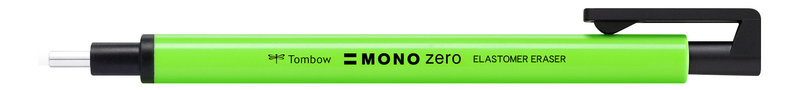 TOMBOW EH-KUR63 Eraser pen MONO zero, refillable, round tip diameter 2.3 mm, neon green