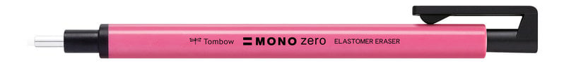 TOMBOW EH-KUR83 Eraser pen MONO zero, refillable, round tip diameter 2.3 mm, neon pink