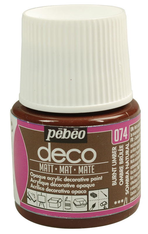 PEBEO Deco Matt Paint 45 mL - Burnt Shadow