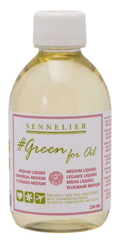 SENNELIER Liquid medium 250ml - GREEN FOR OIL