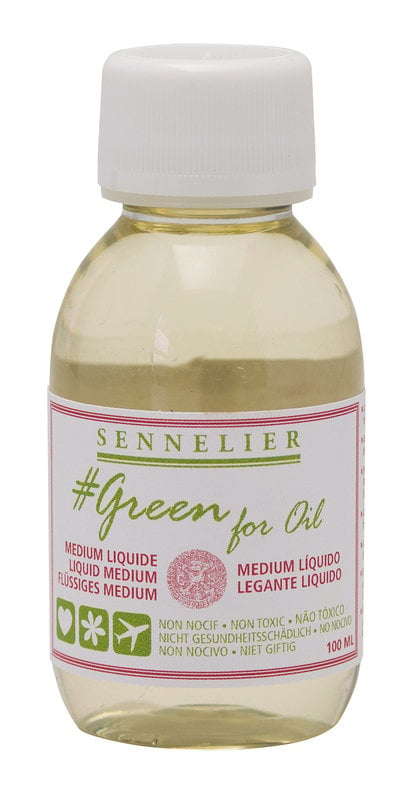 SENNELIER Liquid medium 100ml - GREEN FOR OIL