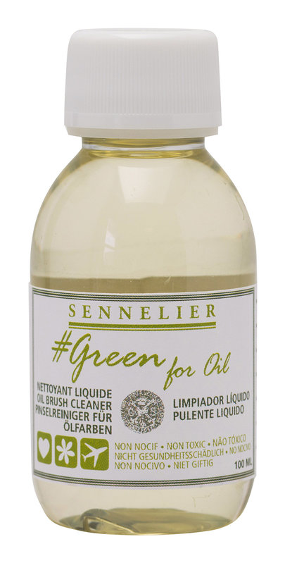 SENNELIER Liquid cleaner 100ml - GREEN FOR OIL