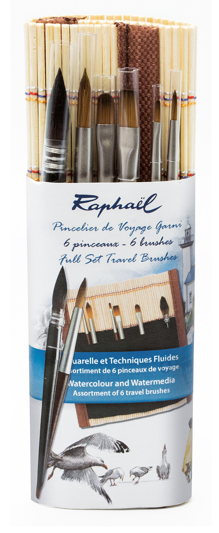 RAPHAEL Pincelier Bambou Plein 16 cm
