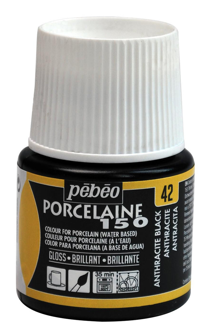 PEBEO Porcelaine 150 Brillante 45 Ml Anthracite