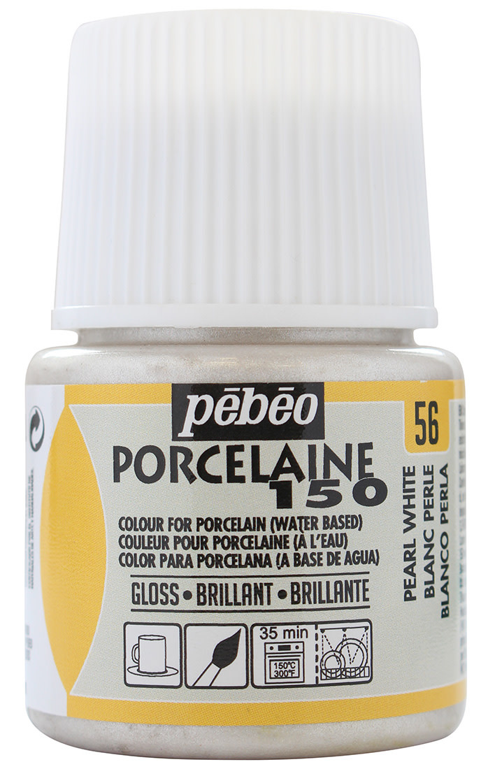 PEBEO Porcelaine 150 Nacré 45 Ml Blanc Perle