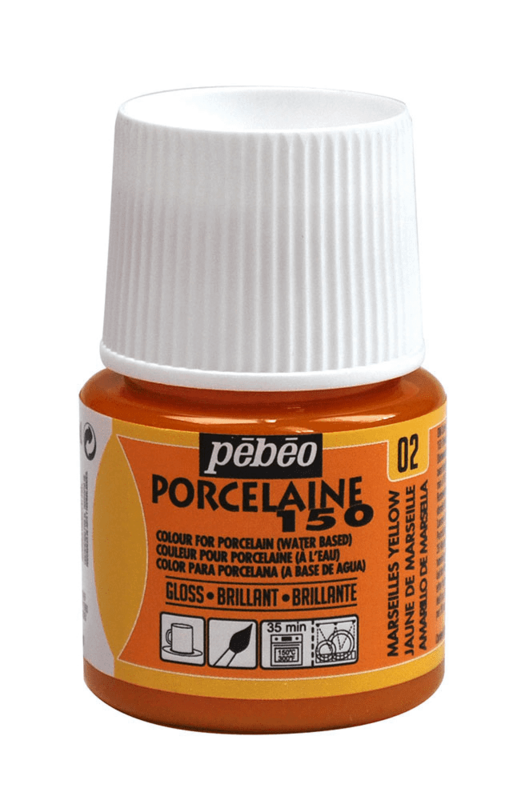 PEBEO Porcelaine 150 Brillante 45 Ml Jaune De Marseille