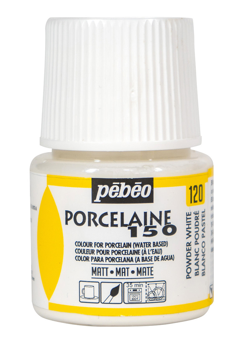 PEBEO Porcelaine 150 Mat 45 Ml Blanc Poudré