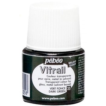 PEBEO Transparent Stained Glass Paint - 45 mL - Dark Green