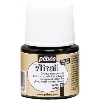 PEBEO Transparent Stained Glass Paint - 45 mL - Sand