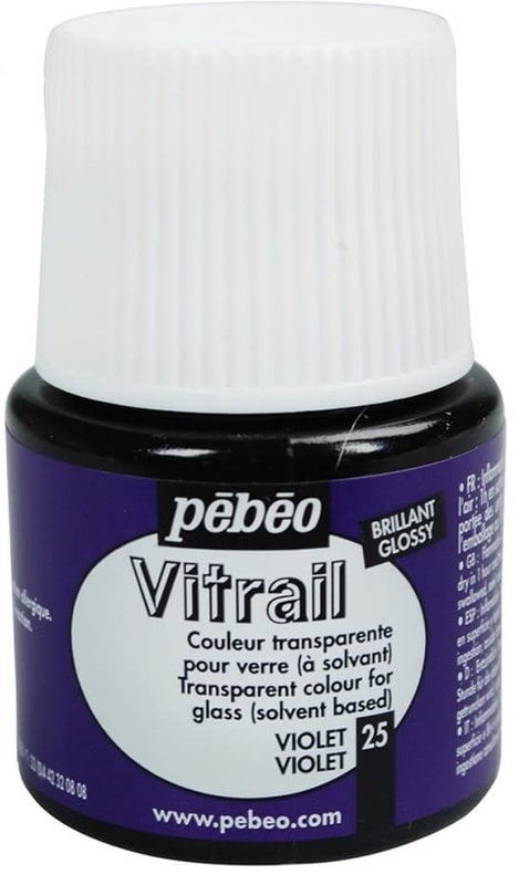 PEBEO Transparent Stained Glass Paint - 45 mL - Violet