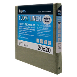 BERGE Châssis Lin naturel Berge Plus 20x20cm cloûté N°221