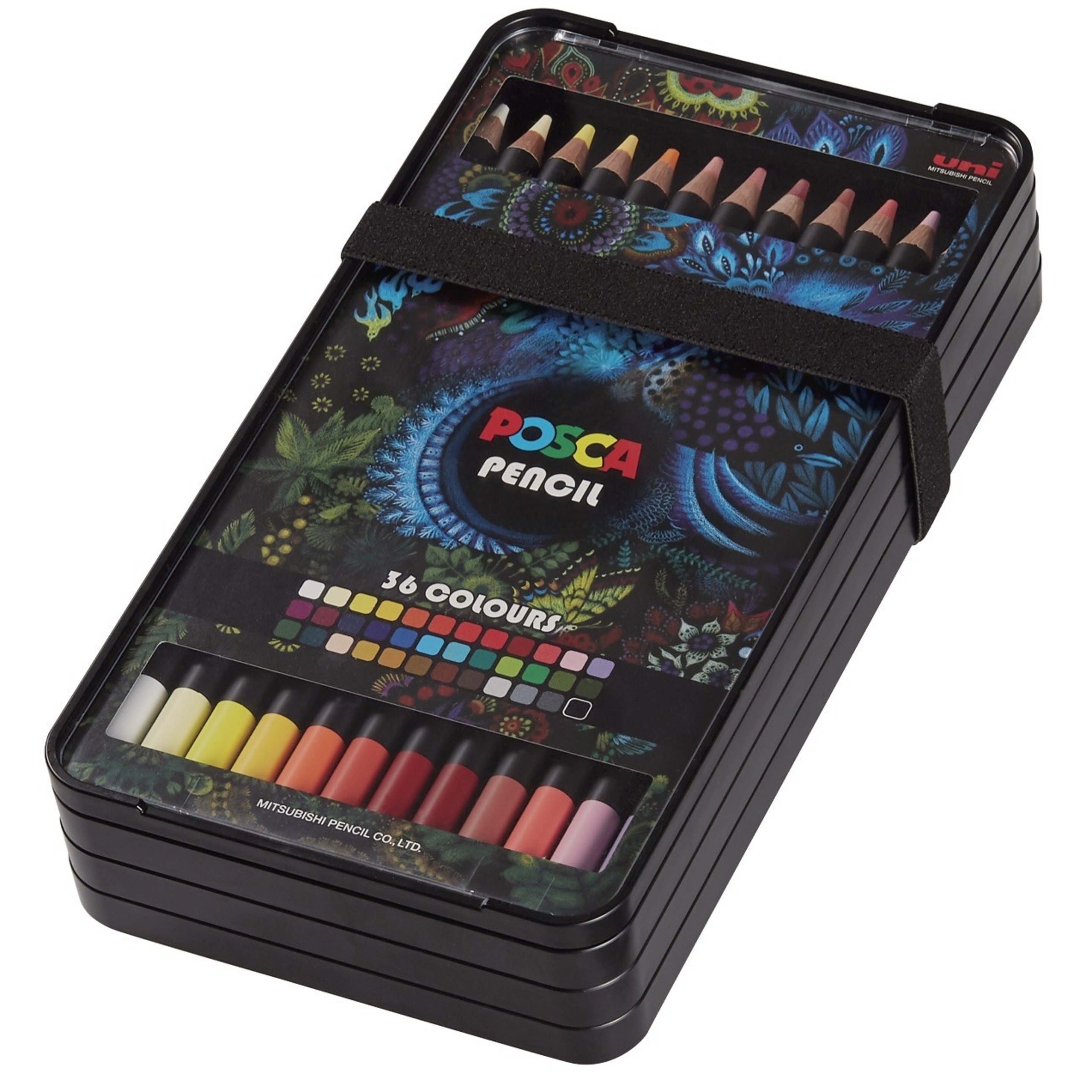 Coffret de 36 crayons de couleur POSCA Pencil Couleurs assorties