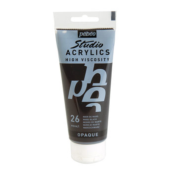 PEBEO Studio Acrylic 100ml Black of Mars