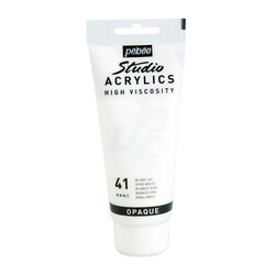 PEBEO Acrylique Fine Studio Acrylics 100 Ml Blanc Vif