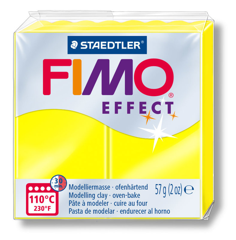 STAEDTLER Fimo Effect Neon 57G Jaune / 8010-101