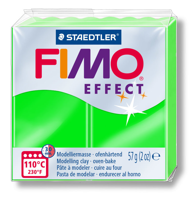 STAEDTLER Fimo Effect Neon 57G Vert / 8010-501