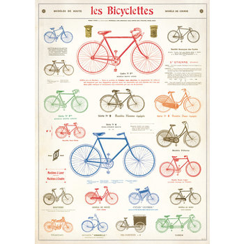CAVALLINI & Co. Poster - Affiche Cavallini Bicyclette 50x70cm