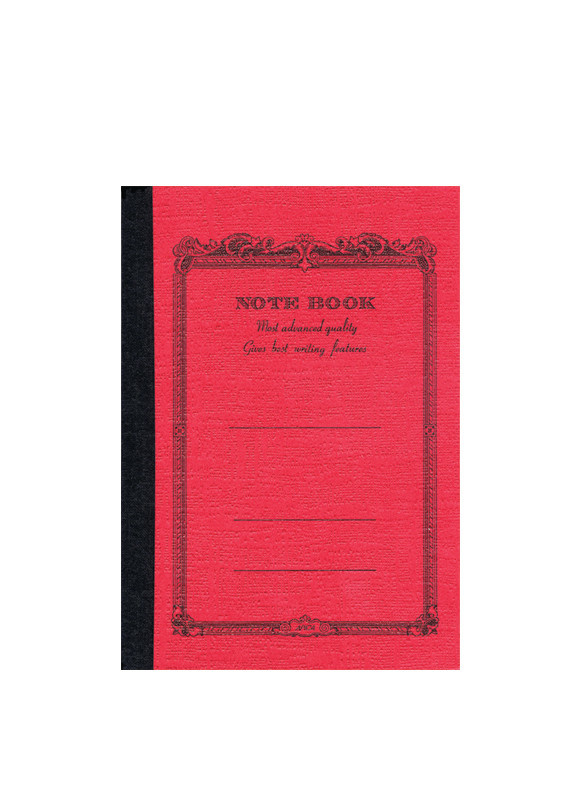 APICA Petit Note Book Double Rouge- 10X15 Interieur Ligné