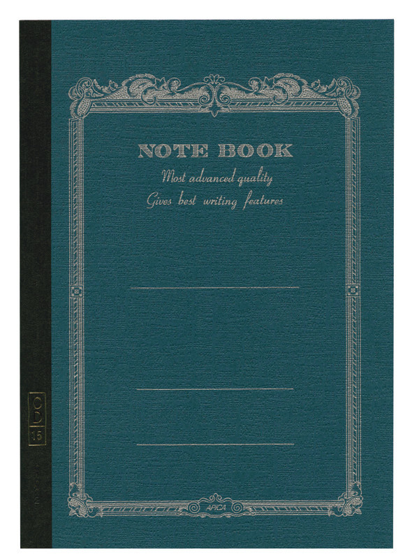 APICA Note Book Broche 18 X 24 Bleu Marine Interieur Ligné