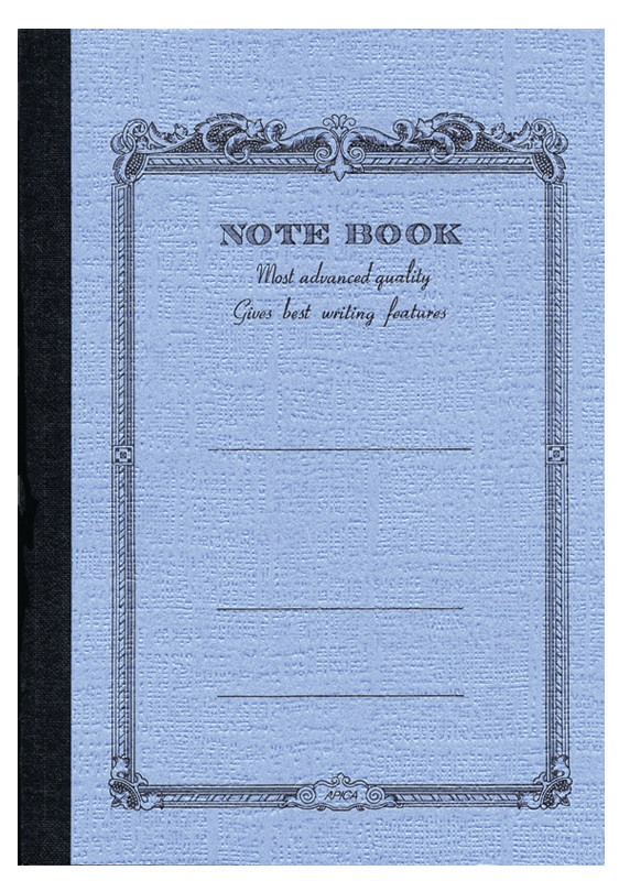 APICA Grand Note Book Bleu Ligné 18x25cm