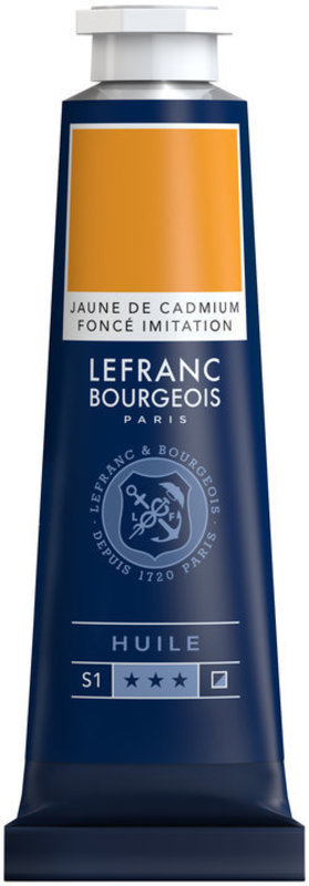 LEFRANC BOURGEOIS Fine Oil 40Ml Cadmium Yellow Dark Imitation